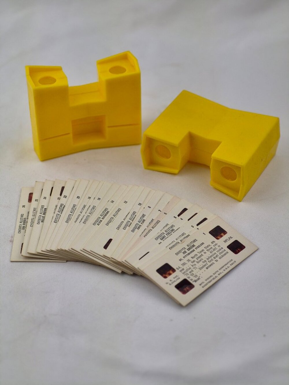 1972 NFLPA Chiquita All Stars NFL Football Slides 2 Sets: 2 Viewers & 26 Slides